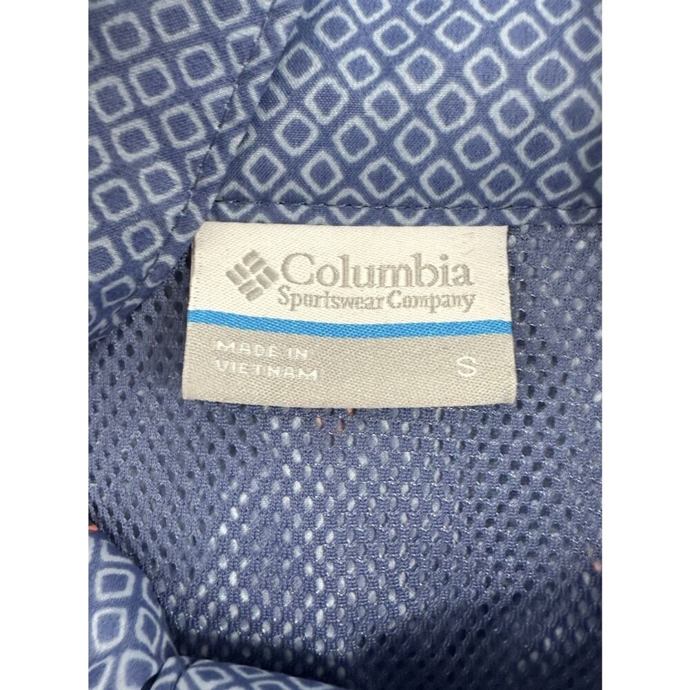 Columbia Sportswear Womens Running Jacket Size S Blue Full Zip Tuck Away Hood - Picture 4 of 12